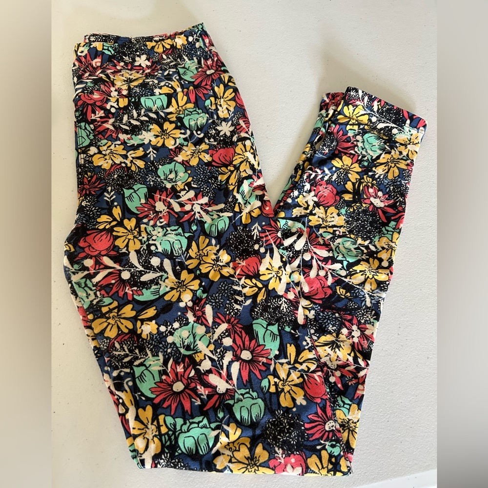 LuLaRoe Women’s Floral Leggings OS